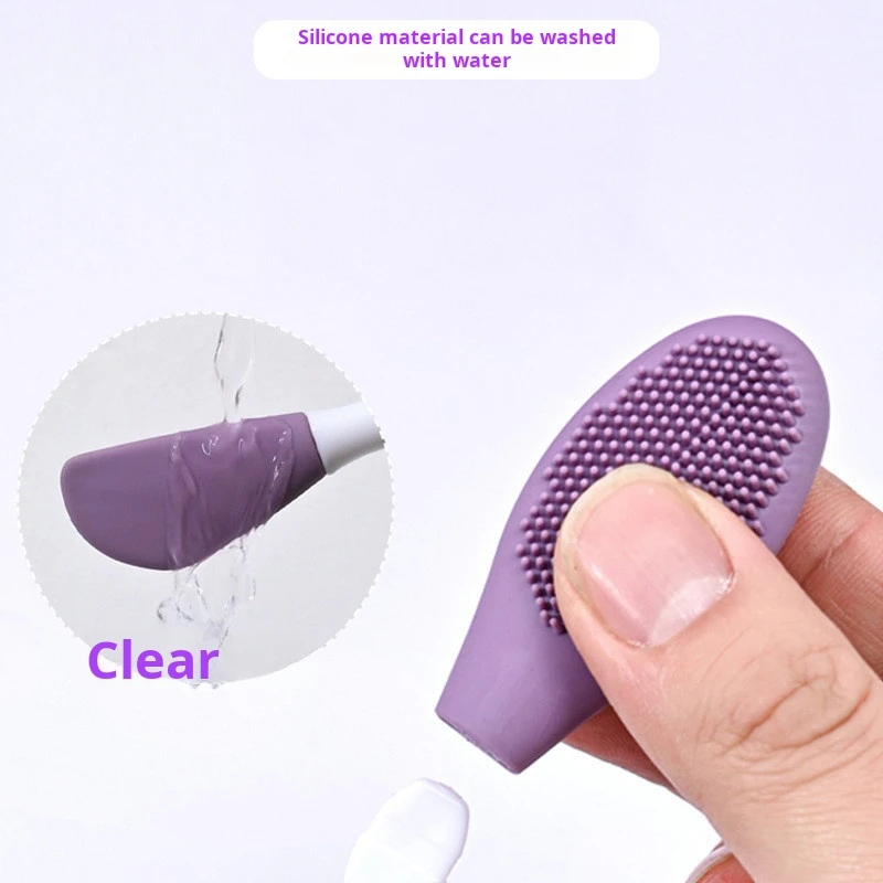 فرشاة قناع الوجه المزدوجة الرأس مع فرش تنظيف التدليك DIY أداة توزيع مكياج الوجه لأدوات التجميل للعناية بالبشرة