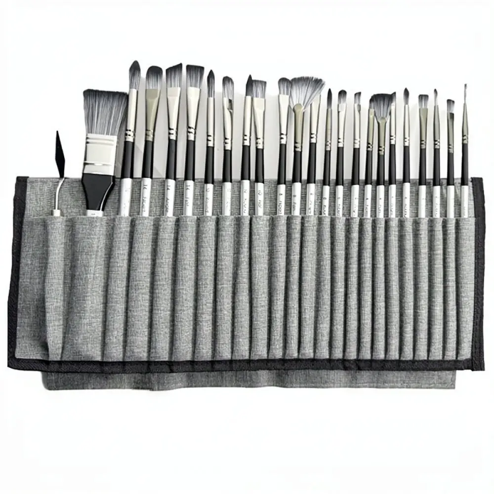 Art Drawing Tool Kit Assorted Paint Brushes Palette Knives For Oil Acrylic Watercolor Professional Artist Painting Supplies