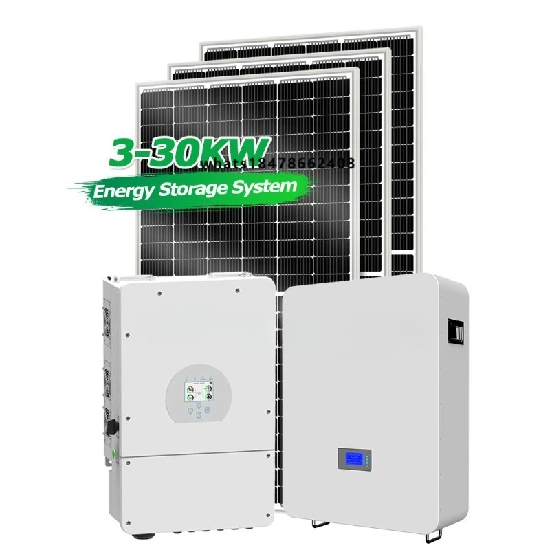 Complete Set Residential Solar Energy Hybrid System Deye Inverter 8kw 10000W on Off Grid Solar System