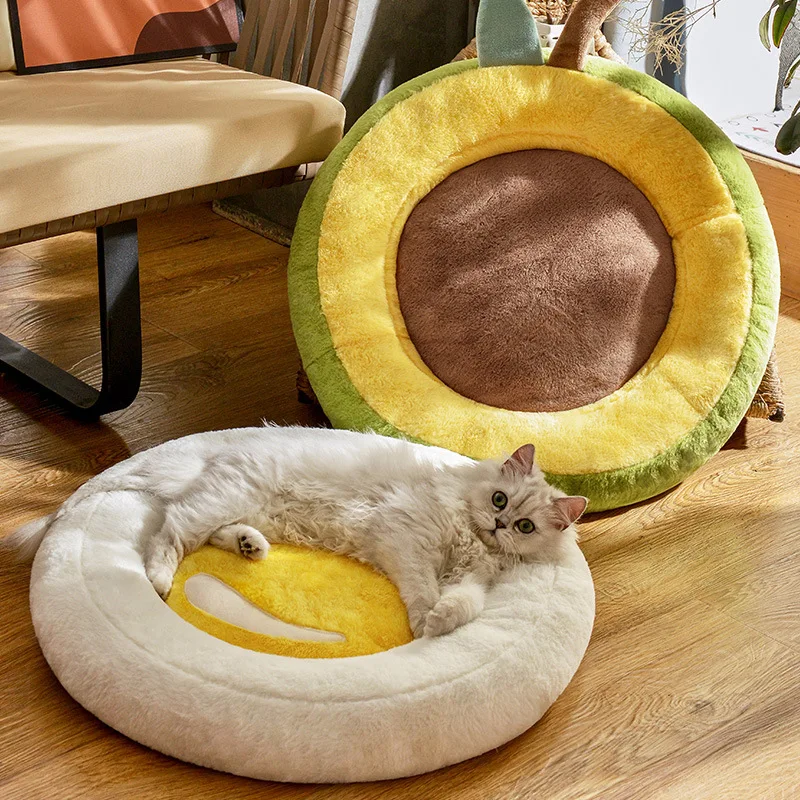 

All-season Cat Bed & Small Dog Pet Sleeping Pad - Comfortable Summer Cool/Winter Warm Fleece Bed with Non-slip Base