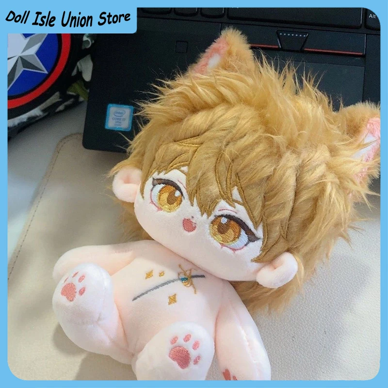 

Huang Shaotian 20 см Yingxing милая хлопковая кукла с кошачьими ушками аниме «Аватар короля» плюшевая игрушка с хвостом плюшевая игрушка для косплея