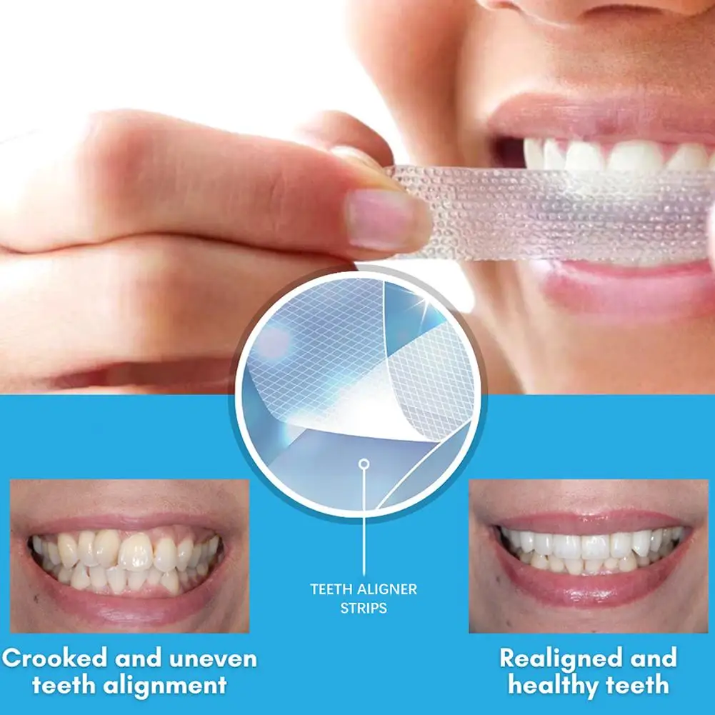 White Teeth Whitening Strips, Efeitos Profissionais, Cerdas Dentes, Escova De Dentes De Carvão, Clareamento Dental, 7pcs por caixa