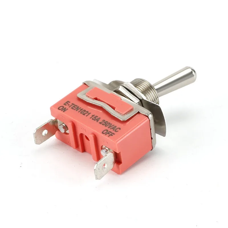 12MM Mount Hole 2Pin 2Gear E-TEN1021 Rocker Toggle Pin Modified Button Switch