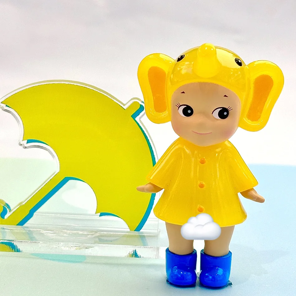 Mini-Figur „Ich liebe Regentage“-Serie, stilvolle Figur, Schreibtischdekoration, kreatives Geschenk, Sammlerstück – Detail 2