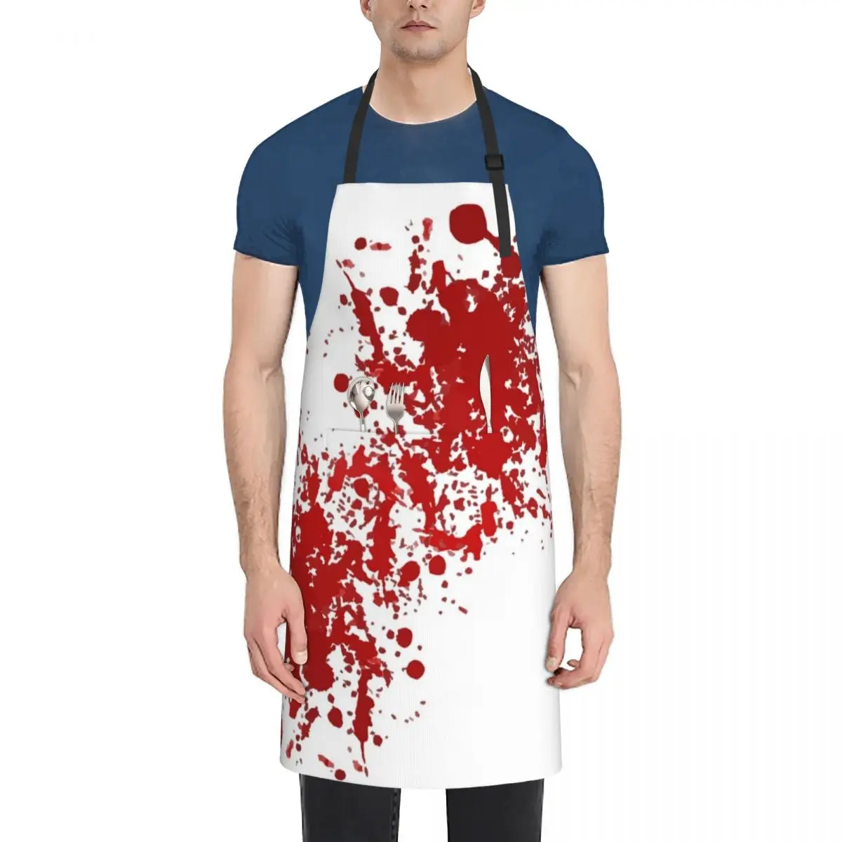 Bloody Good Fake Blood Splatter Apron Kitchens For Men with personal logo Apron