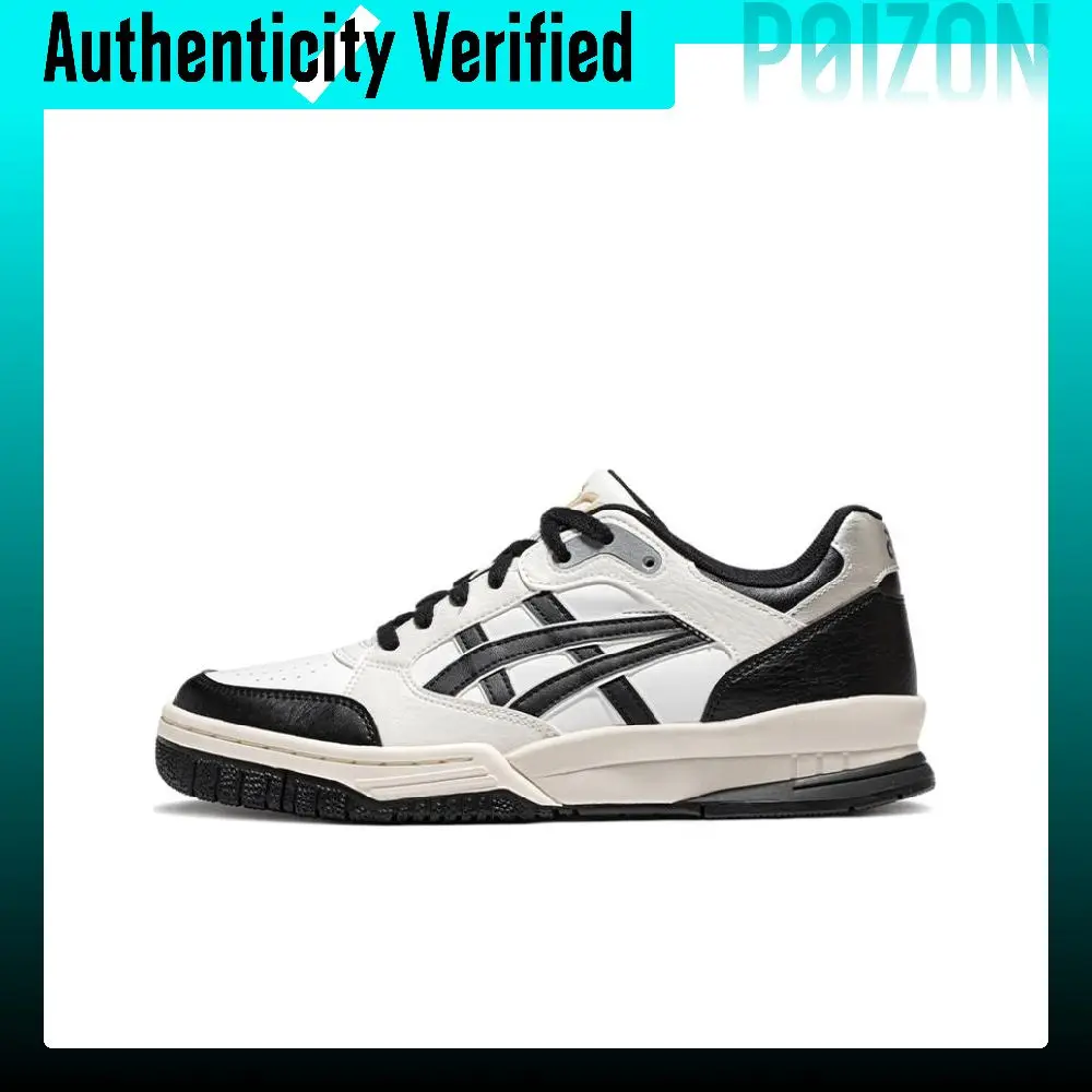 ASICS Gel Spotlyte LOW Synthetic Leather Thermal Cushioning Breathable Low top Skateboard Shoes Unisex Black White 1203A505-100