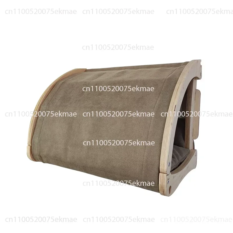 Ins Wind Wall Hanging Big Cat Nest, Wooden Cat Climbing Frame Integrated Wall Nest