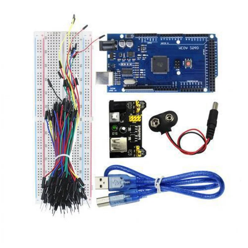 مجموعة أجهزة استشعار مطورة لمستوى الدخول |   لوحة Mega2560 R3 + مستشعر بالموجات فوق الصوتية HC-SR04 |   لمشاريع إلكترونيات Arduino DIY