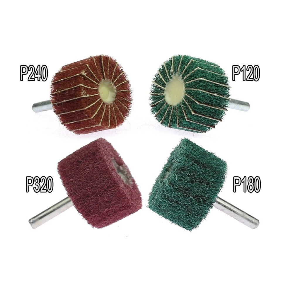 Cabeça de moagem para broca, roda de polimento montada, carpintaria Metalworking, 6mm, 1 Pc