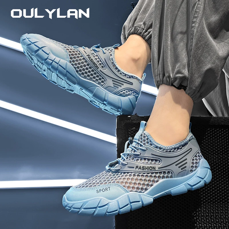 

Oulylan Breathable Mesh Men's Shoes Sneaker for Men 2024 New Sneakers Man Hollow Casual Sport Shoe Running Shoes