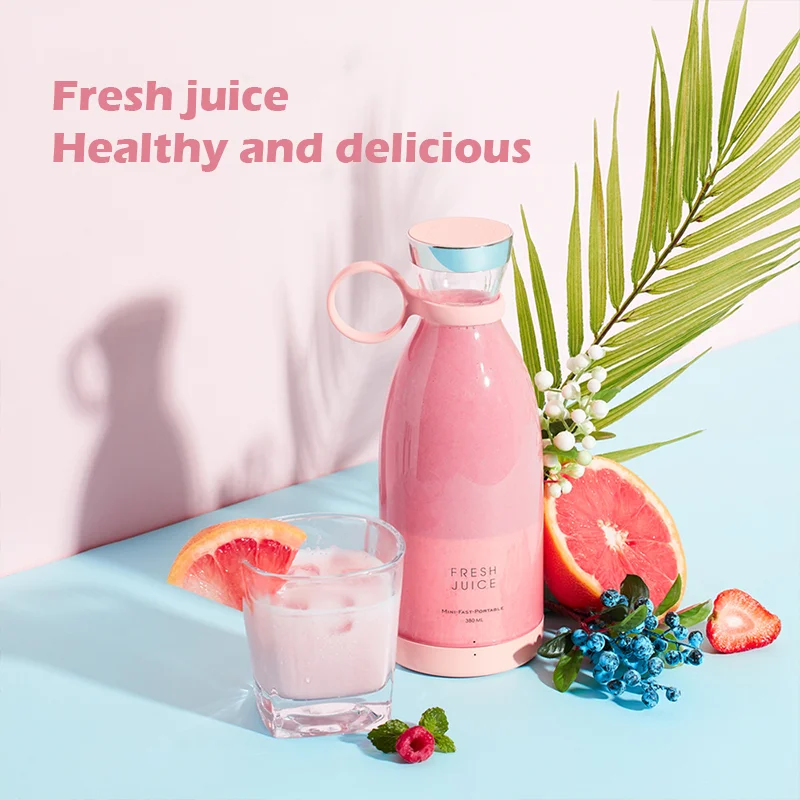 Atualize 380ml portátil elétrico juicing cup built-in bateria de carregamento sem fio ao ar livre mini frutas frescas juicings máquina