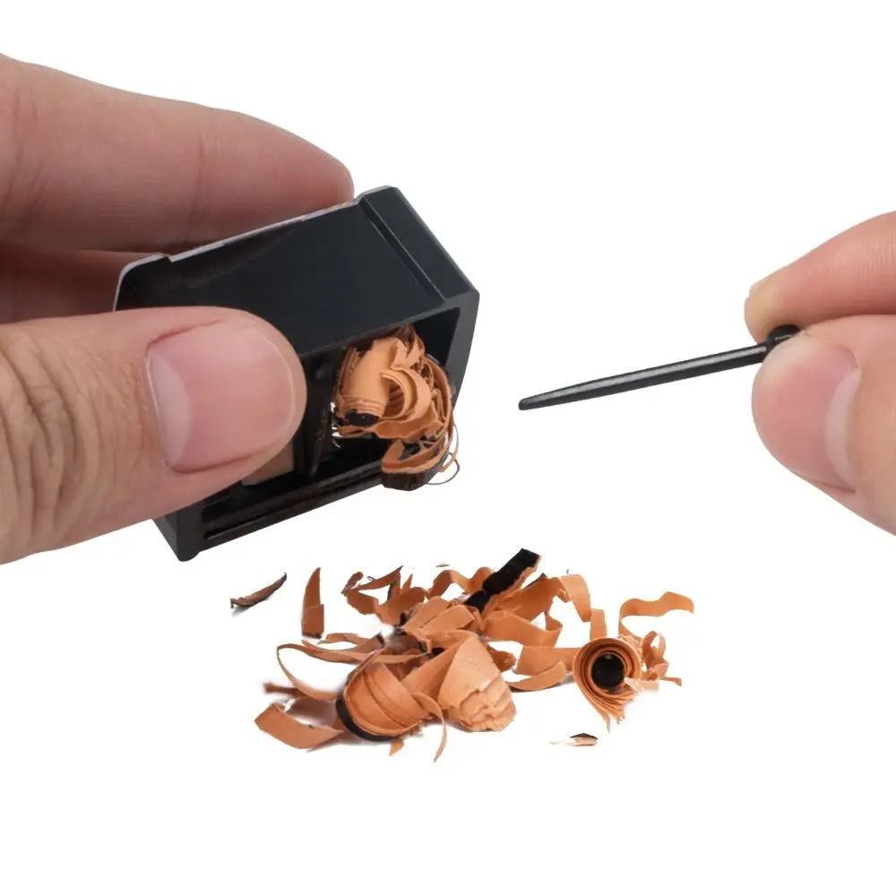 

2Pcs Mini Double Hole Pencil Sharpener Plastic 2-Size Eyebrow Pencil Sharpener Makeup Pen Eyeliner Pencil