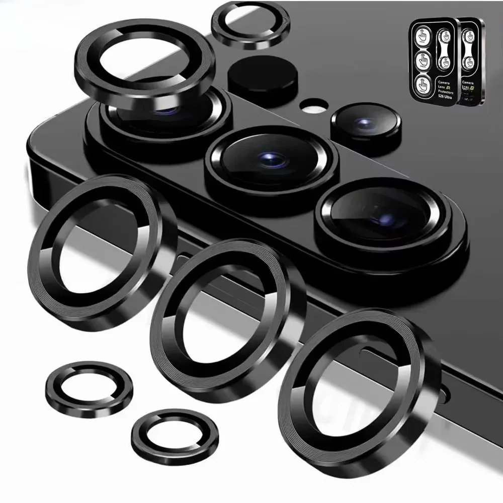 

For Samsung Galaxy S26 Ultra S25 S24 Ultra Metallic Luster Lens Protector Cover Samsung S26 S24 S23 Plus Full Camera Protection