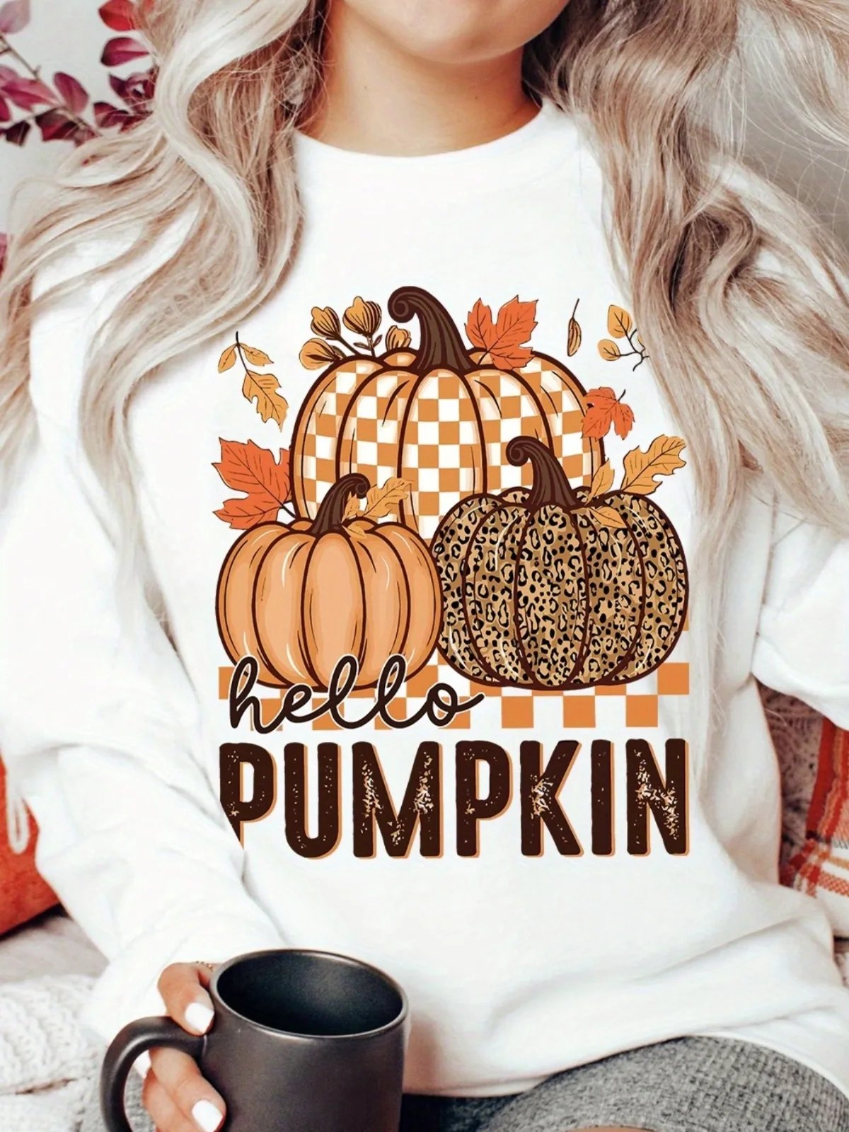 

Женская модная толстовка на Хэллоуин, пуловер с принтом тыквы, повседневный свободный и удобный праздничный подарок для друзей