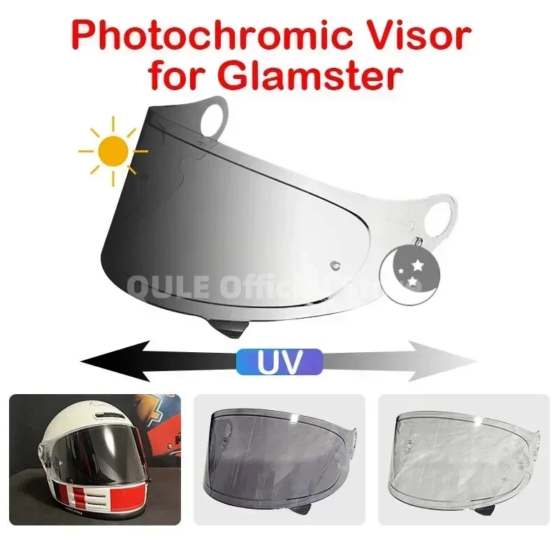 Photochromic Helmet Visor for SHOEI Z8 X15 RF1400 CWRF2 NXR2 X14 Z7 RF1200 Xspirit GT Air1/2 Glamster Neotec Shield Night Vision