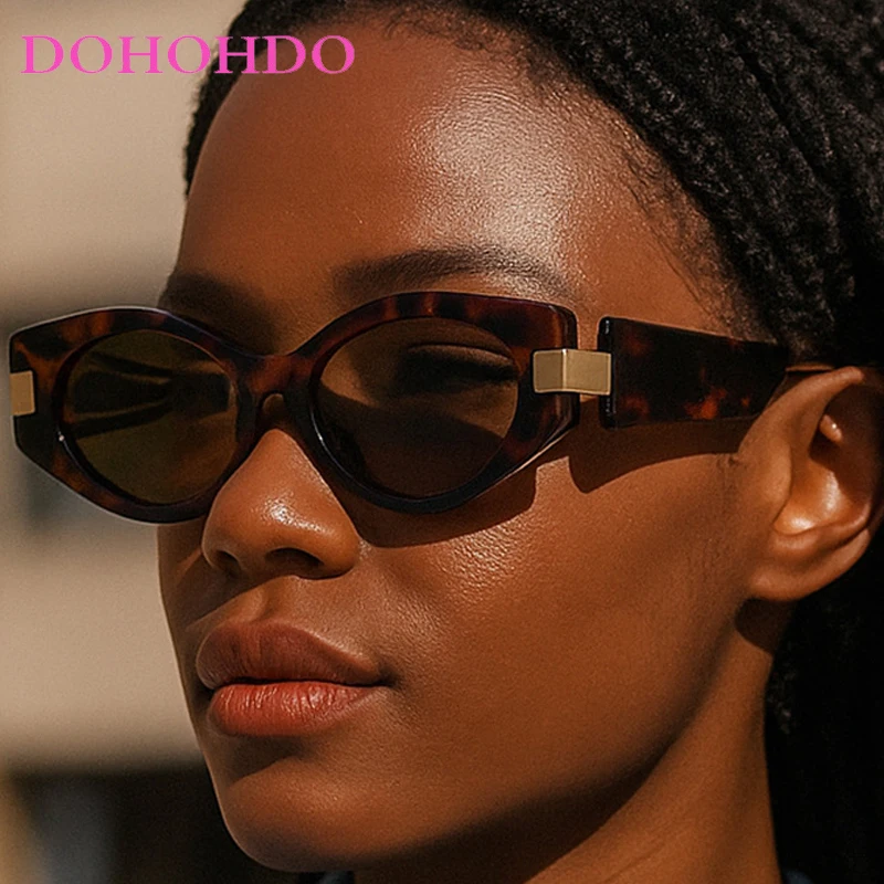 

Fashion Metal Cat Eye Men Sunglasses Punk Luxury Design Square Sun Glasses Women Sports Leisure Party Eyewear UV400 Lentes Mujer