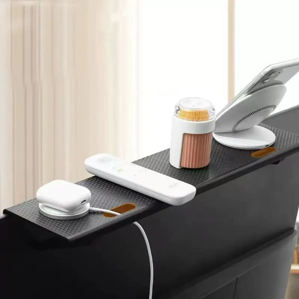 Adjustable TV Screen Top Shelf Computer Monitor Desktop Screen Top Storage Rack TV Media Box, Router Shelf Rack Home Organizer
