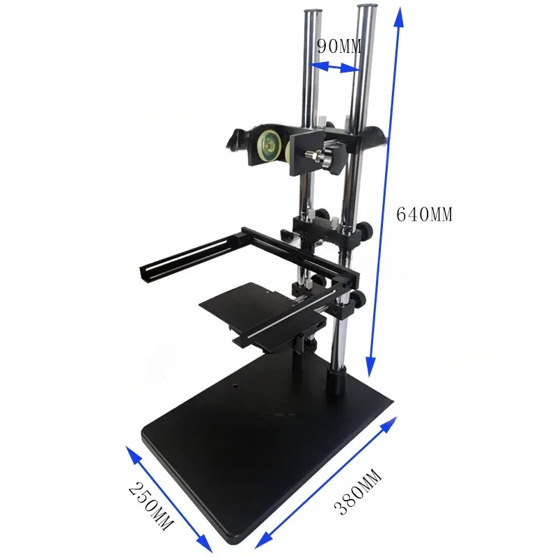 Multifunction Adjustable Lifting Frame Industrial Microscope Camera Lens PCB Board Fixture Equipment Table