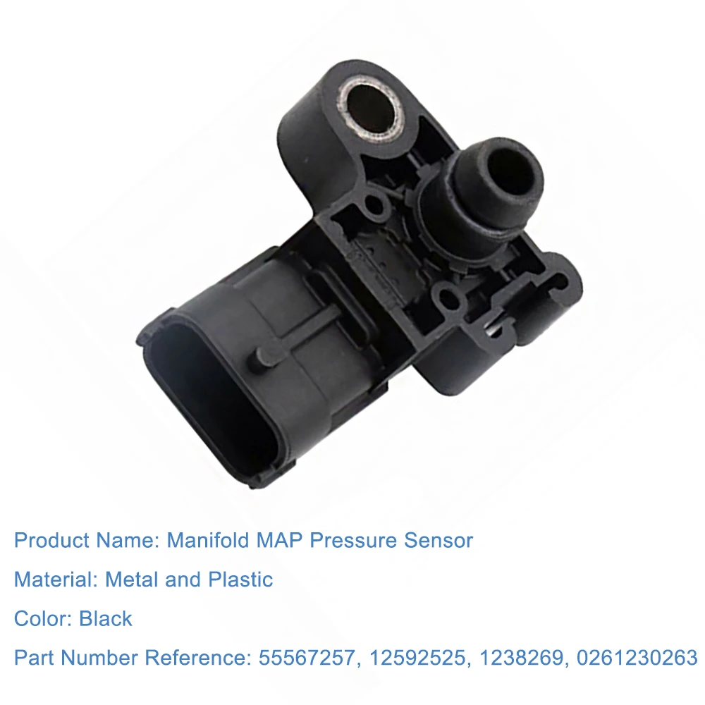 Manifold Pressure Sensor For Cadillac CTS Chevrolet Camaro Corvette Sonic Cruze Trax 55567257 12592525 1238269