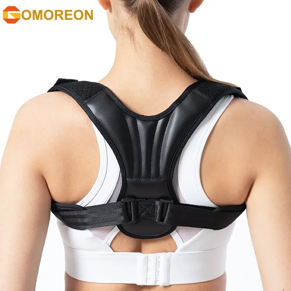 GOMOREON 1Pcs Adjustable Back Posture Corrector Adults Prevention Hunchback Straightener Back Support Belt