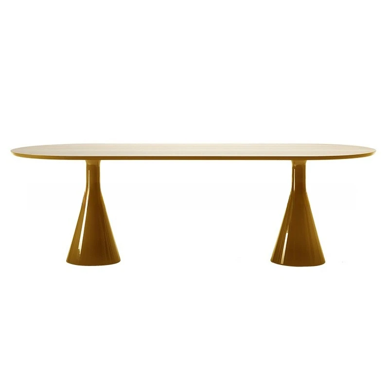 

Modern FRP rectangular dining table hotel villa furniture table model room coffee table combination