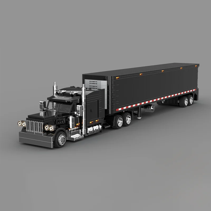 785 elementów MOC Model Ciężarówki Peterbilt City Cargo Klocki Konstrukcyjne Architektura DIY Kreatywne Zabawki Pomysł na Prezent Świąteczny Edukacja Dla Dzieci