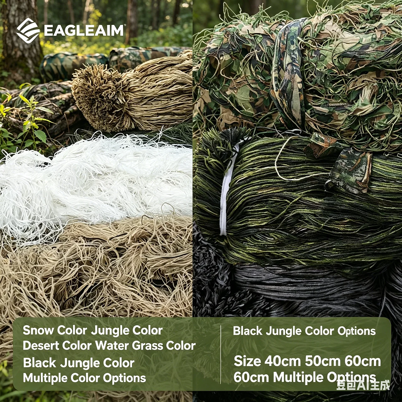 

Lightweight Synthetic Ghillie Suit Thread Yarn Camouflage Cape DIY Hunting Gear for Sportsman And CS Game Suitable