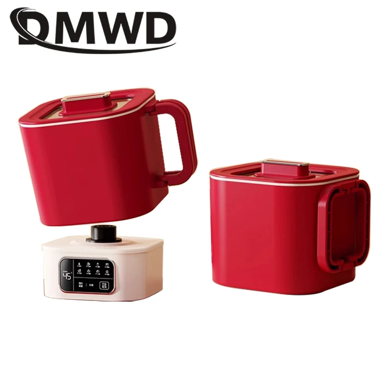 DMWD дорожная складная мультиварка для риса, портативный электрический чайник, сковорода, кастрюля для тушения, супа, водонагреватель, сковорода для приготовления пищи, горячая кастрюля