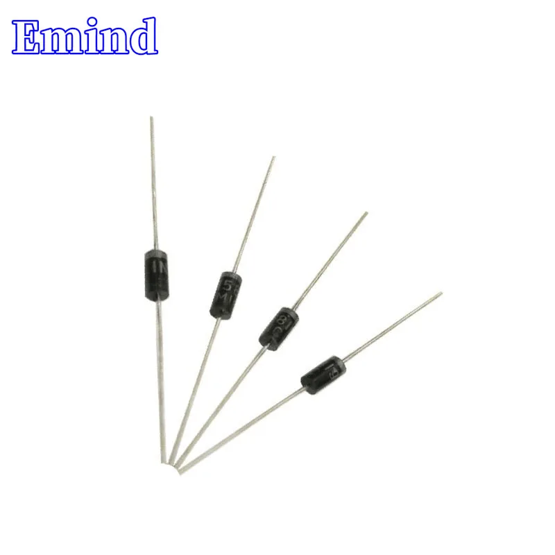 100Pcs 1N5819 Schottky Diode DO-41 40V/1A/550mV@1A(Vr/Io/Vf) High Quality Diode For Security Equipment