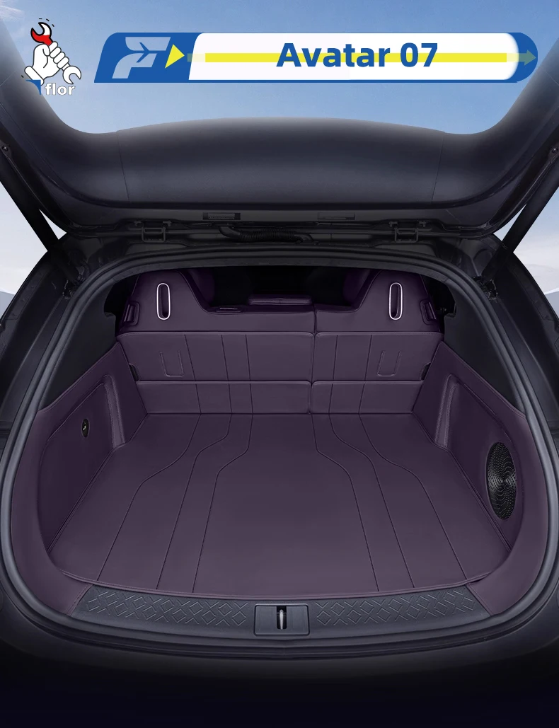 

For Avatar 07 2024 Car Trunk Mat Custom Fit Trunk Liner Cargo Mat Trunk Protection Mat Rear Trunk Mat Chair-Back Protection Mat