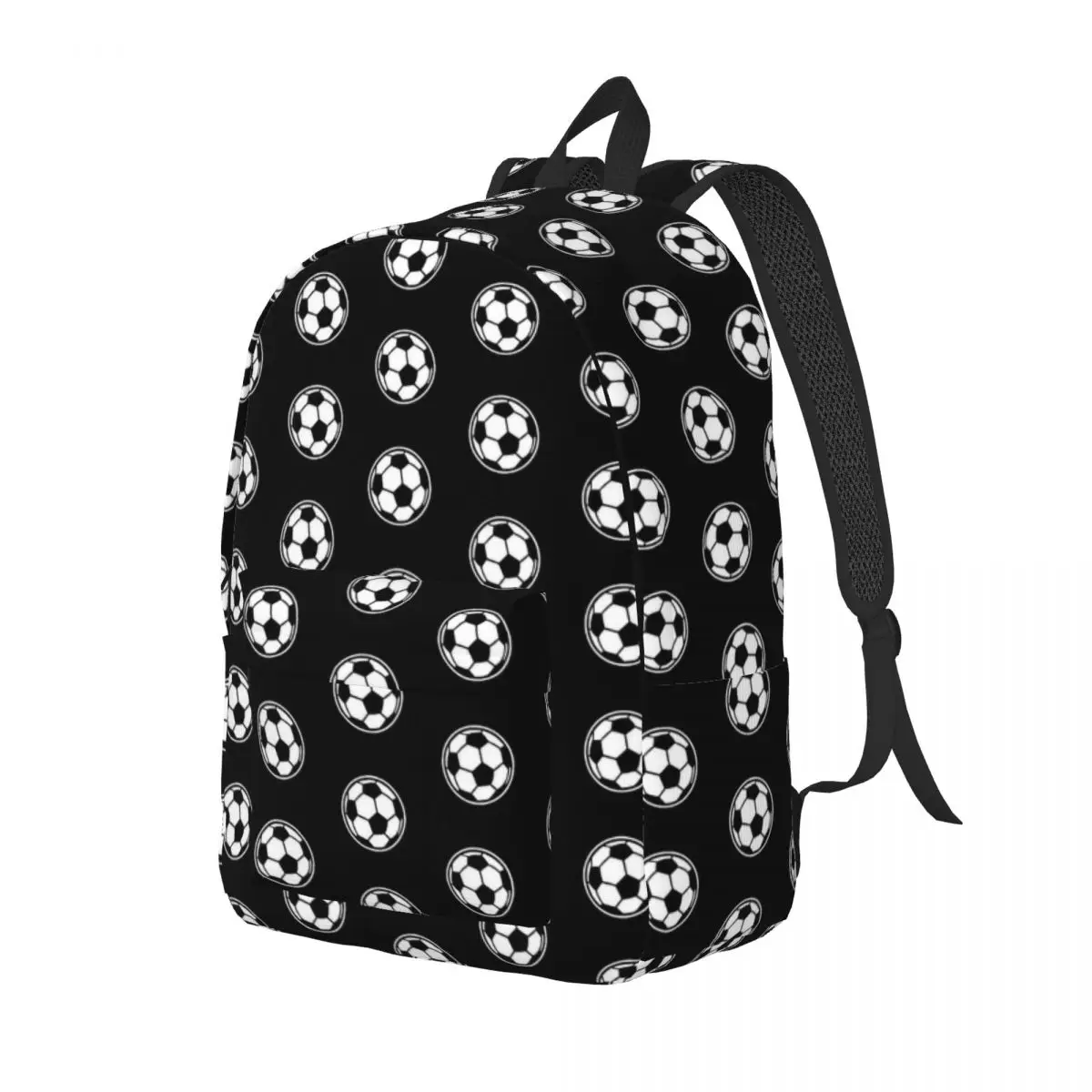 Soccer Ball Football Icon Backpack for Boy Girl Kids Student School Book Bags Sports Daypack Preschool Primary Bag Travel