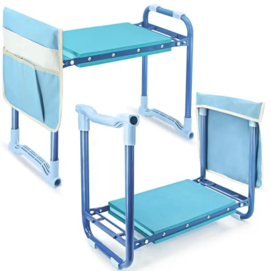 Folding Garden Stool and Kneeler Heavy Duty Garden Kneeler and Seat Kneeling Device for Gardening Gardeners and Seniors