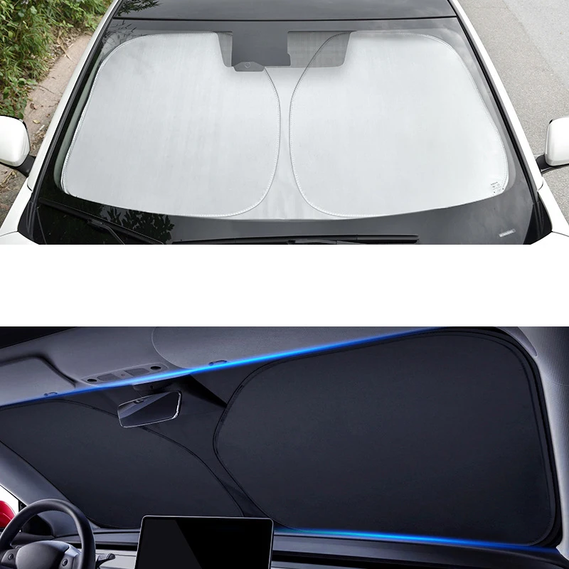 Universal Car Windshield Sun Shade - UV Protector - Image 2