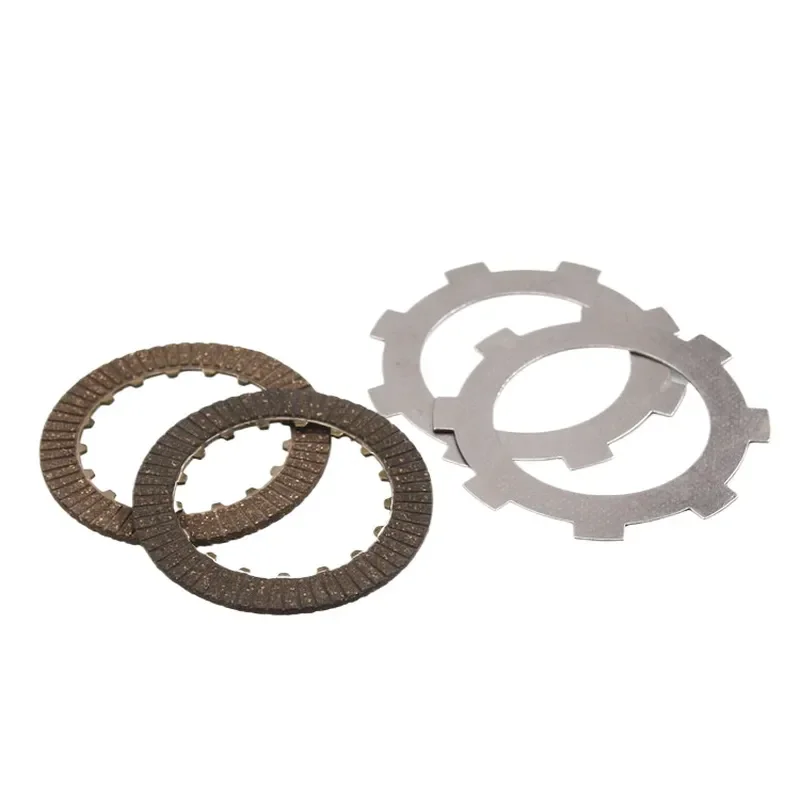 Durable Motorcycle Clutch Friction Plate Kit Compatible with JIALING JH70 Wear Resistant Rubber Fiber Steel Driven Disc