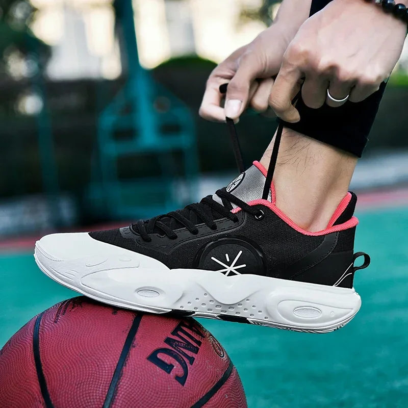 أحذية كرة السلة الجديدة عالية الجودة ممتصة للصدمات، خفيفة الوزن، أحذية كرة السلة للشباب ذات الرقبة المنخفضة #4