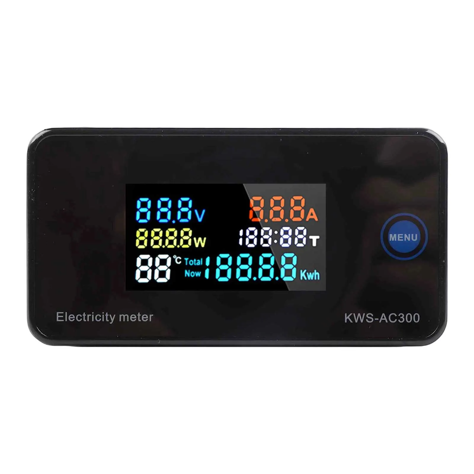 

Black Smart Power Meter Power-off Memory Function Temperature And Humidity Measurement Applicable For Various Appliances