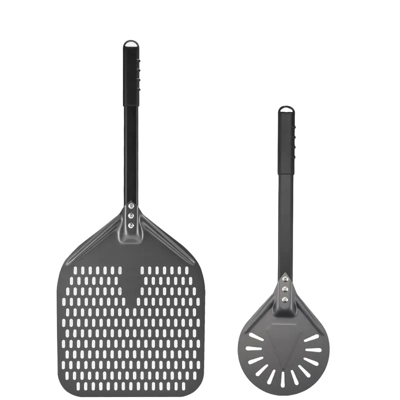 Pala para Pizza de Aluminio de 7/8/9/12 Pulgadas con Mango, Espátula Profesional para Girar Pizza, para Hornear Pan Casero