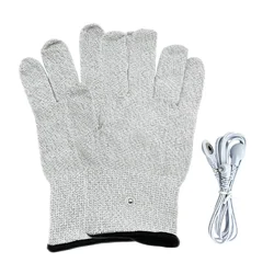 Massage Gloves Conductive Silver Fiber Electrode Tens Pulse Gloves Electrotherapy Unit Phycical Therapy Cable Health Care Tools