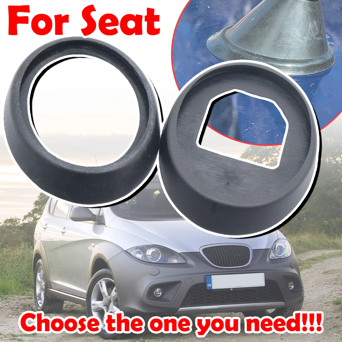 

Car Roof Mast Whip Aerial Antenna Base Seal Rubber Gasket Replacement part For Seat Altea Arosa Cordoba Ibiza Leon Toledo I II