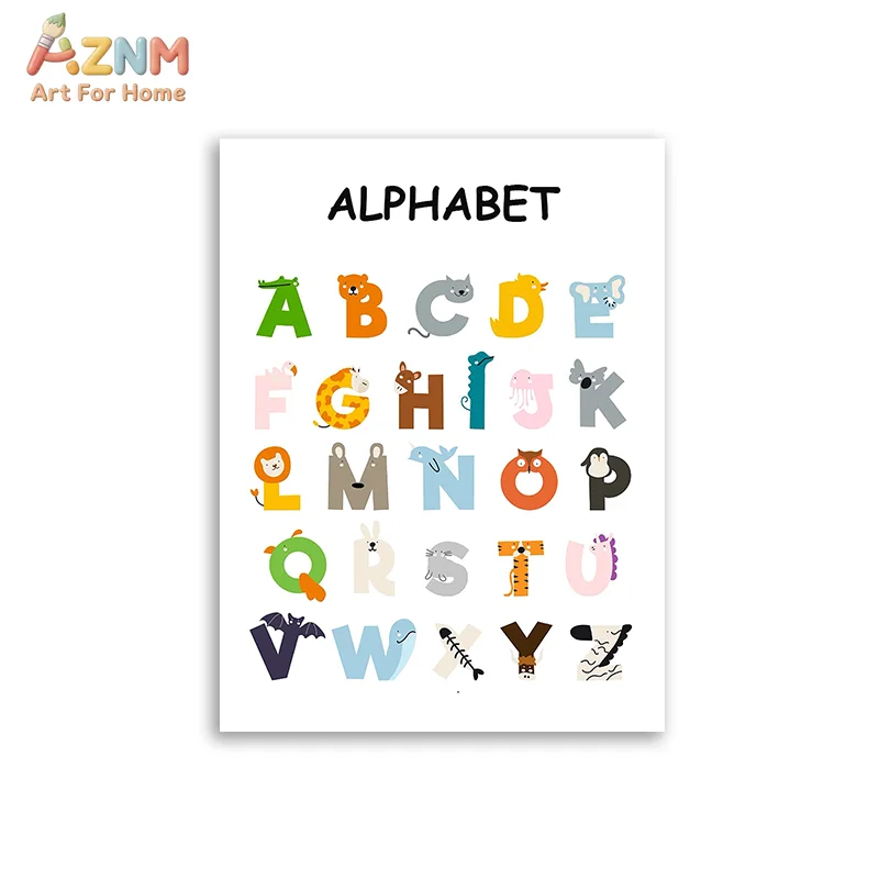 AZNM - Lienzo educativo con nú - Educational Cartoon For Kids reseña y precio