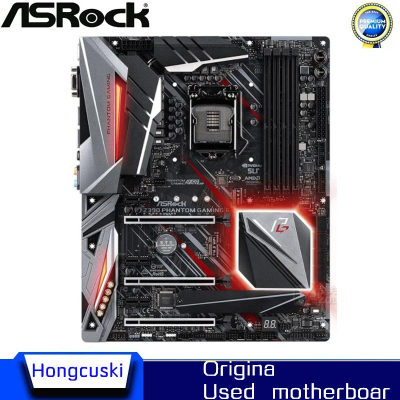 For ASRock Z390 Phantom Gaming 6 Original Used Desktop LGA 1151 Motherboard Z390 Socket LGA1151 DDR4 64GB SATA3 USB3.0 M.2