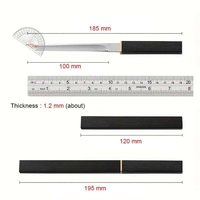 Stainless Steel Boning Knife Kitchen Chef Butcher Knife Sharp for Eating Meat Cutting for Roasting Sheep Vegetable and Slicing