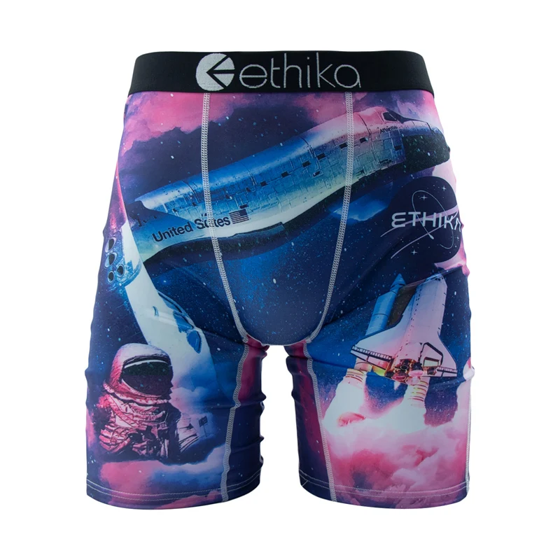 ETHIKA الرجال الملابس الداخلية الملاكمين 1 قطعة مثير تنفس شبكة المنشعب رجل السباحة السروال حجم كبير الرجال سراويل الرجال الملاكمين ملخصات #6