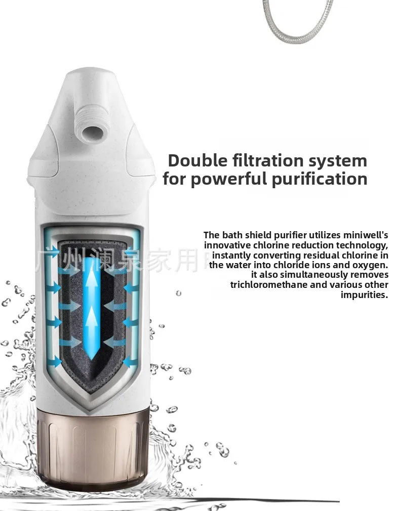 Professional Water Purification Filtration Chlorine Removal and Skin Beauty SPA Bath Shower Water Flow Filter