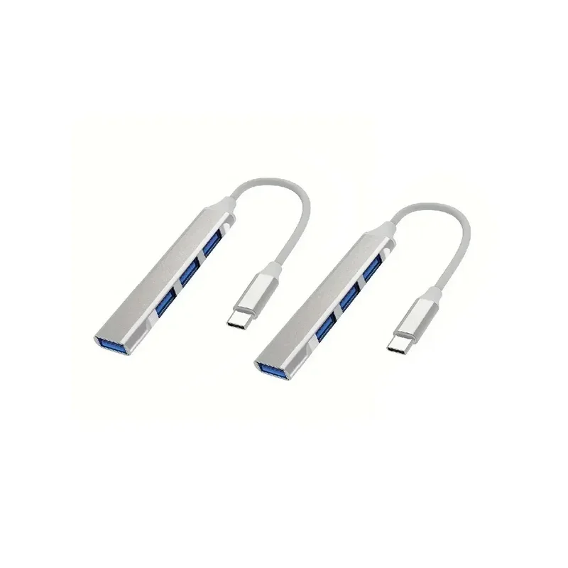 

1/2/3/4pcs 4-Port USB HUB Type-C Multi-Port Splitter OTG Adapter Suitable For Smartphones Android Phones And Tablets - USB 2. 0