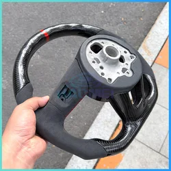 Carbon Fiber Steering Wheel, Suitable For Audi A3 A4 B9 RS3 S3 RS4 S4 A5 S5 Alcantara Material Production,Car Accessories