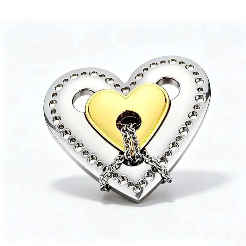 Heart Shaped Metal Puzzle Solving Brain Teasers for Kids Adults Disentanglement IQ Challenge Magic Tricks Educational Gifts