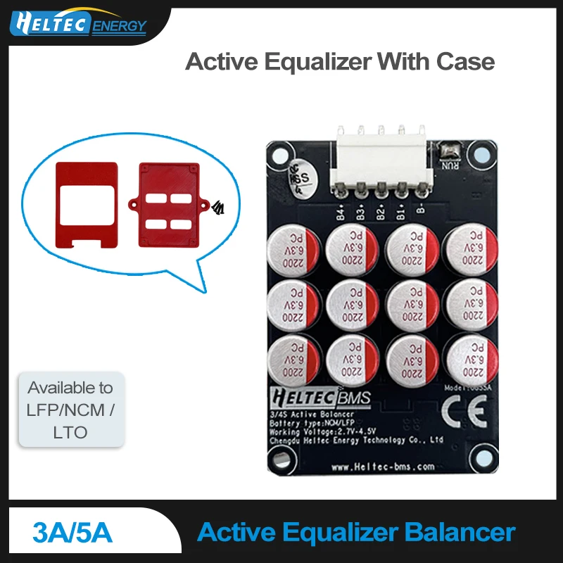 3A 5A Balance Li-ion Lifepo4 LTO Lithium Battery Active Equalizer Balancer Board Capacitor With Case 3S 4S 7S 8S 12S 16S