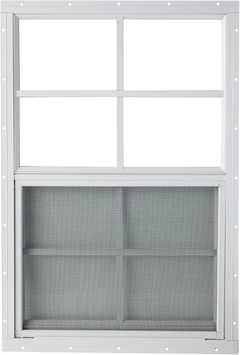 

Shed Window 18 x 27 Flush Window Vertical Slider White or Brown (White)