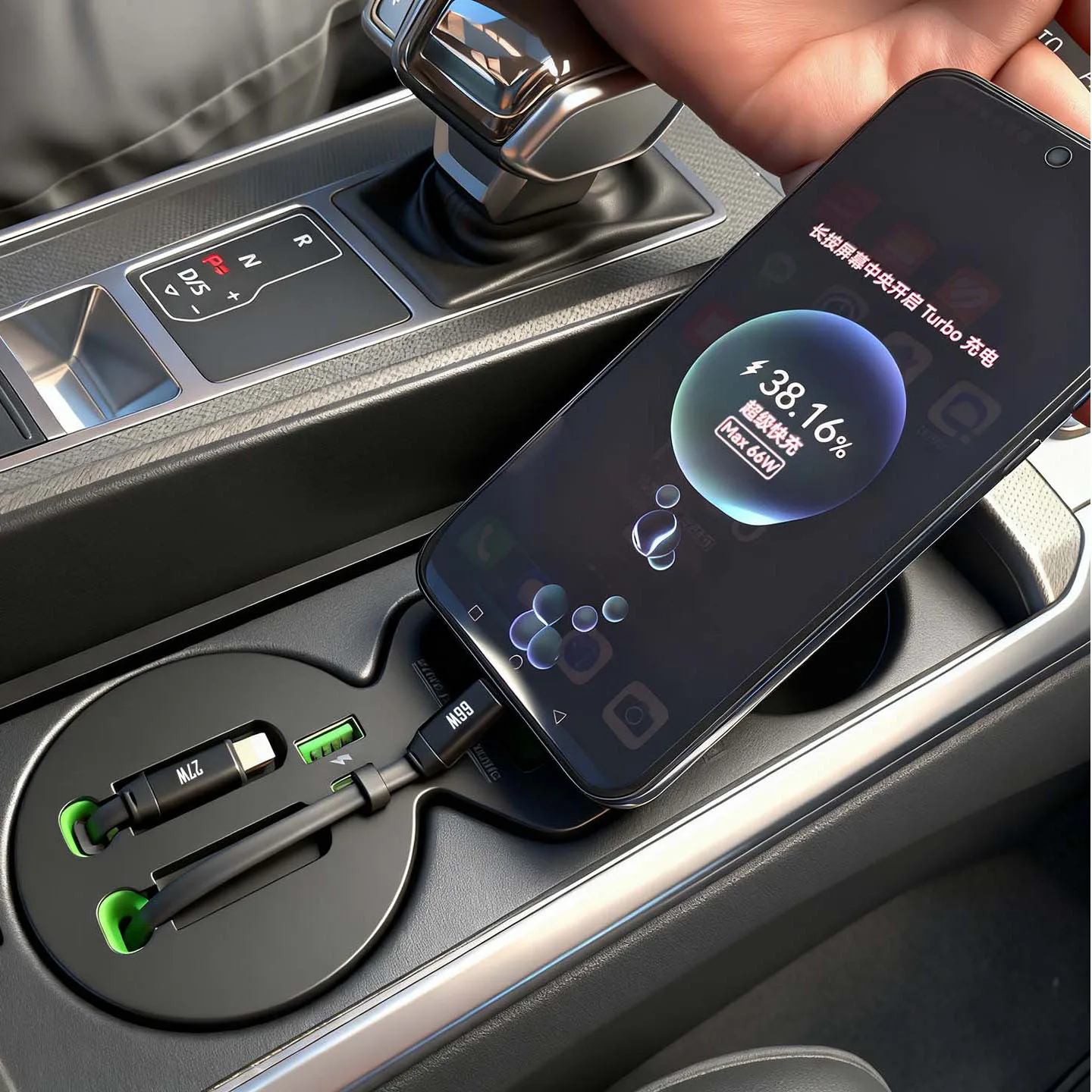 Super Fast Charging Car Charger for Audi A4L/A6L/A7L/A5 Cigarette Lighter Modification Expansion Dock Auto Accessories